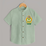 Kathakali Floral Charm Shirt - MINT GREEN - 0 - 6 Months Old (Chest 23")