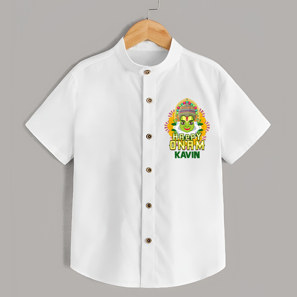 Kathakali Floral Charm Shirt - WHITE - 0 - 6 Months Old (Chest 23")