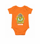 Kathakali Floral Charm Romper - ORANGE - New Born (Chest 14")