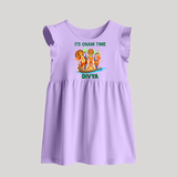 Vallam Kali Festival Baby Frock - LILAC - 0 - 3 Months Old (Chest 17")