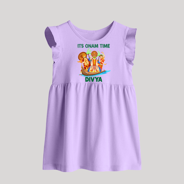 Vallam Kali Festival Baby Frock - LILAC - 0 - 3 Months Old (Chest 17")