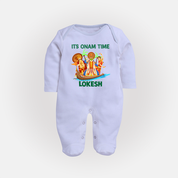 Vallam Kali Festival Full Body Suit - BABY BLUE - New Born (Chest 7.5")