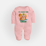 Vallam Kali Festival Full Body Suit - BABY PINK - New Born (Chest 7.5")