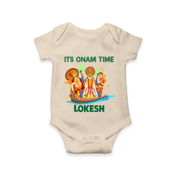 Vallam Kali Festival Romper - IVORY - New Born (Chest 14")