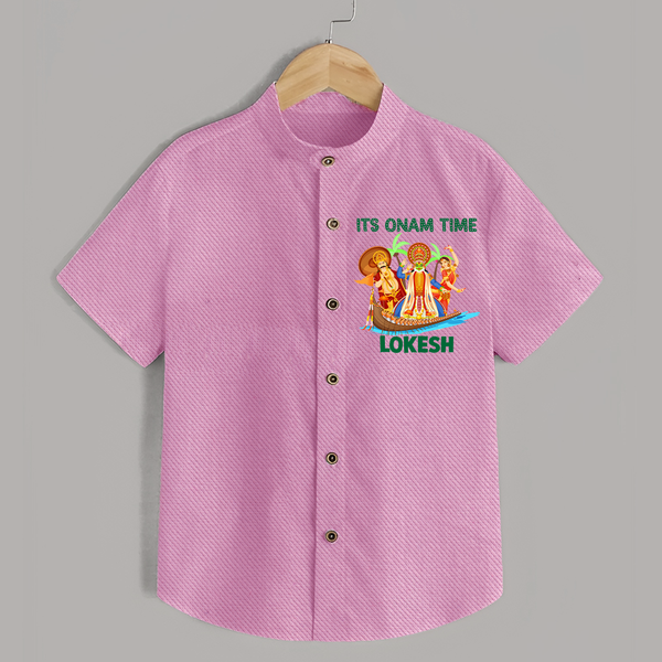 Vallam Kali Festival Shirt - BABY PINK - 0 - 6 Months Old (Chest 23")