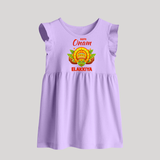 Kathakali Crown Baby Frock - LILAC - 0 - 3 Months Old (Chest 17")