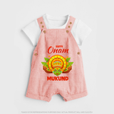 Kathakali Crown Dungaree - PEACH - 0 - 5 Months Old (Chest 18")