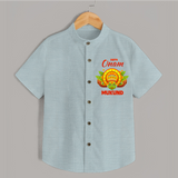 Kathakali Crown Shirt - ARCTIC BLUE - 0 - 6 Months Old (Chest 23")