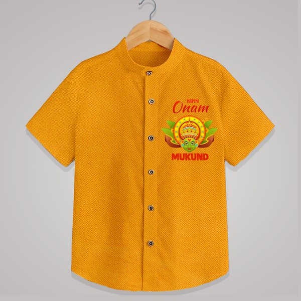 Kathakali Crown Shirt - CHROME YELLOW - 0 - 6 Months Old (Chest 23")