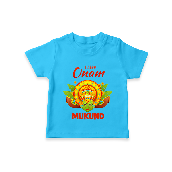Kathakali Crown T Shirt - SKY BLUE - 0-5 Months Old (Chest 17")
