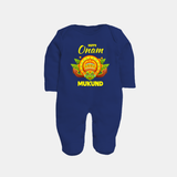 Kathakali Crown Full Body Suit - NAVY BLUE - New Born (Chest 7.5")