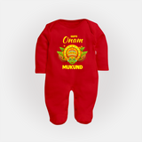 Kathakali Crown Full Body Suit - RED - New Born (Chest 7.5")