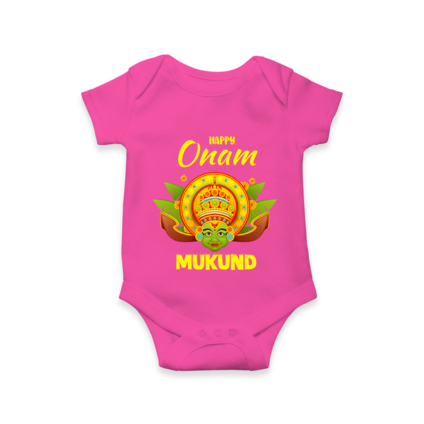 Kathakali Crown Romper - HOT PINK - New Born (Chest 14")