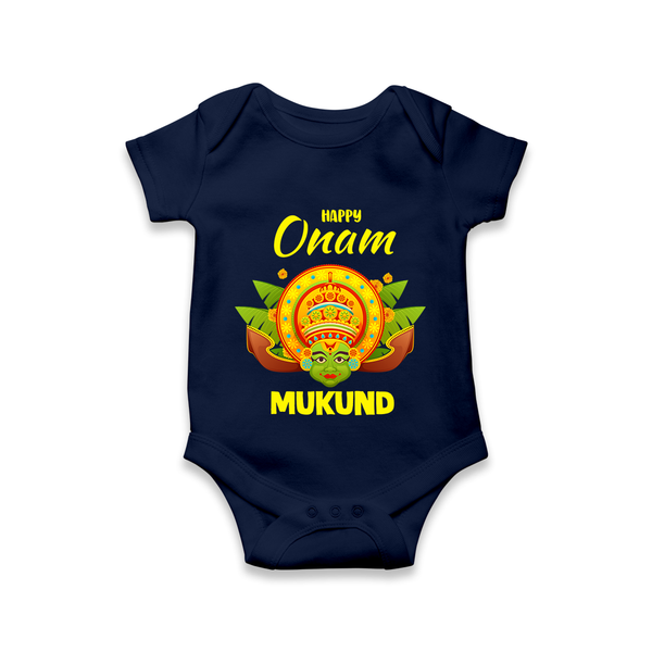 Kathakali Crown Romper - NAVY BLUE - New Born (Chest 14")