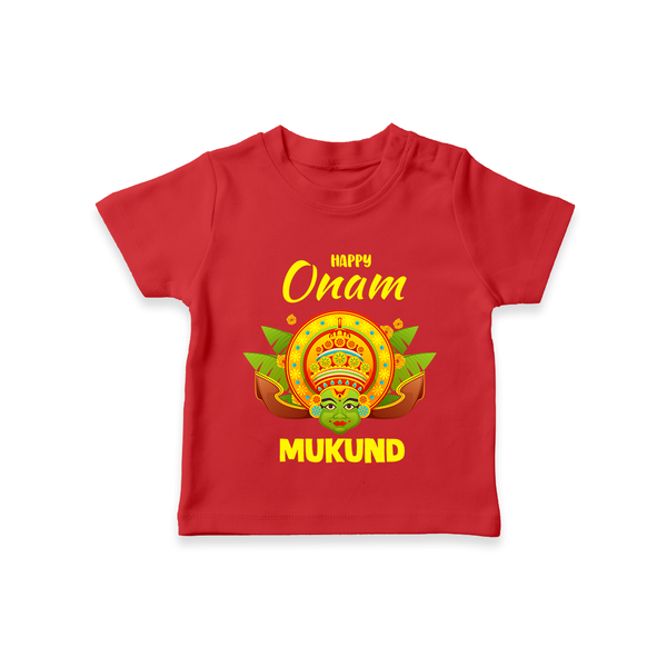 Kathakali Crown T Shirt - RED - 0-5 Months Old (Chest 17")