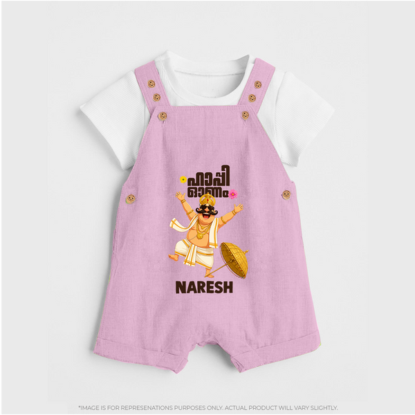 Mahabali Festive Wishes Dungaree - BABY PINK - 0 - 5 Months Old (Chest 18")