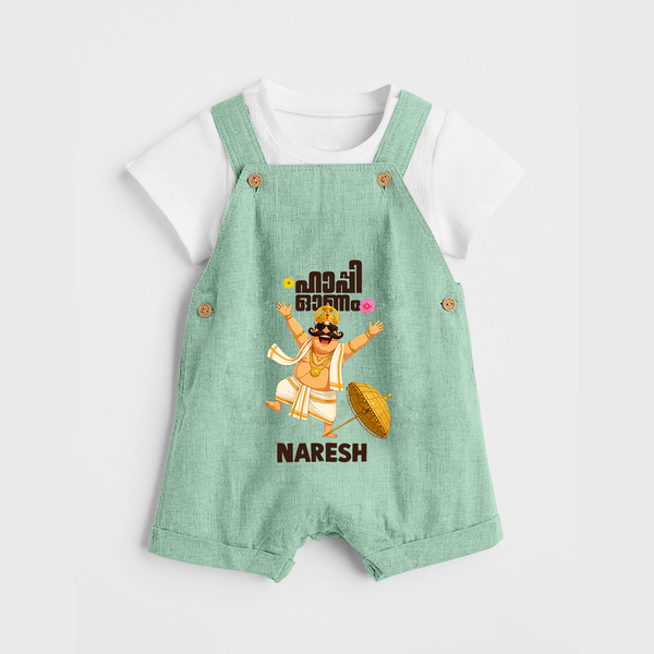 Mahabali Festive Wishes Dungaree - MINT GREEN - 0 - 5 Months Old (Chest 18")