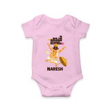 Mahabali Festive Wishes Romper - BABY PINK - New Born (Chest 14")