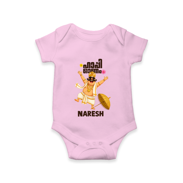 Mahabali Festive Wishes Romper - BABY PINK - New Born (Chest 14")