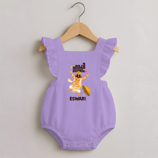 Mahabali Festive Wishes Romper Frock - LILAC - 0 - 3 Months Old (Chest 19")