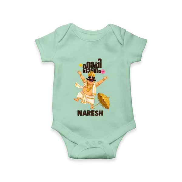 Mahabali Festive Wishes Romper - MINT GREEN - New Born (Chest 14")