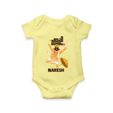 Mahabali Festive Wishes Romper - PASTEL YELLOW - New Born (Chest 14")