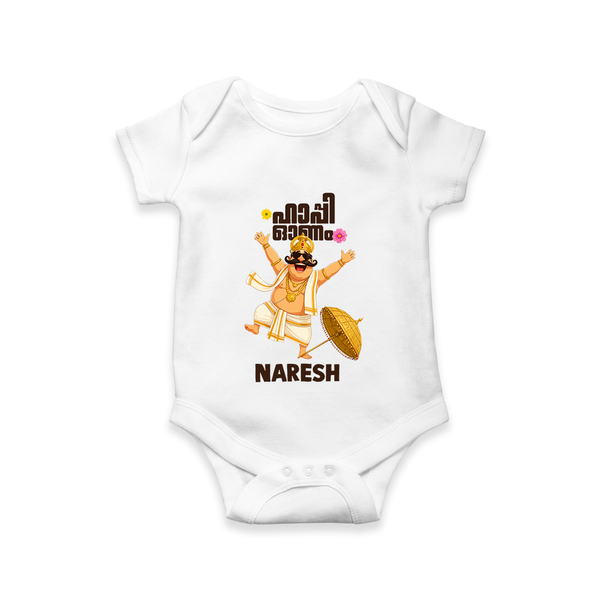 Mahabali Festive Wishes Romper - WHITE - New Born (Chest 14")
