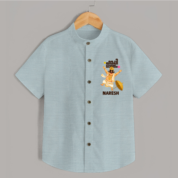 Mahabali Festive Wishes Shirt - ARCTIC BLUE - 0 - 6 Months Old (Chest 23")