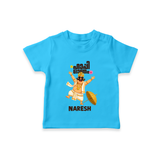 Mahabali Festive Wishes T Shirt - SKY BLUE - 0-5 Months Old (Chest 17")