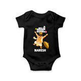 Mahabali Festive Wishes Romper - BLACK - New Born (Chest 14")