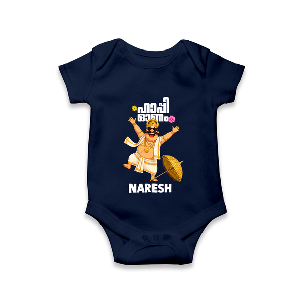 Mahabali Festive Wishes Romper - NAVY BLUE - New Born (Chest 14")