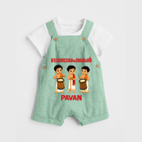 Chenda Melam Kids Dungaree - MINT GREEN - 0 - 5 Months Old (Chest 18")