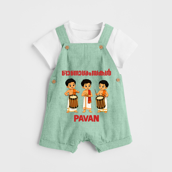 Chenda Melam Kids Dungaree - MINT GREEN - 0 - 5 Months Old (Chest 18")