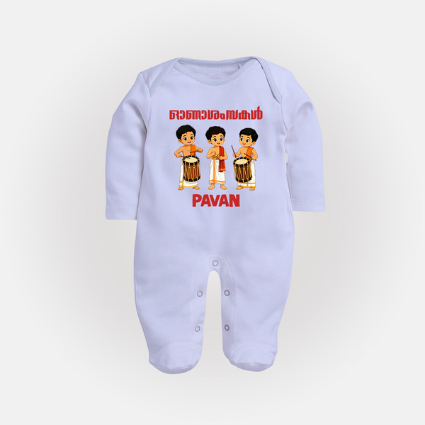 Chenda Melam Kids Full Body Suit - BABY BLUE - New Born (Chest 7.5")