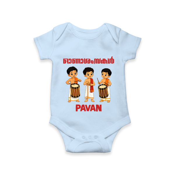 Chenda Melam Kids Romper - BABY BLUE - New Born (Chest 14")