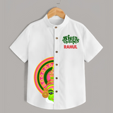 Kathakali Half Face Shirt - WHITE - 0 - 6 Months Old (Chest 23")