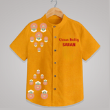Kathakali Motif Trail Shirt - CHROME YELLOW - 0 - 6 Months Old (Chest 23")