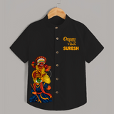 Kathakali & Theyyam Heritage Shirt - BLACK - 0 - 6 Months Old (Chest 23")
