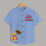 Mahabali Royal  Shirt - SKY BLUE - 0 - 6 Months Old (Chest 23")