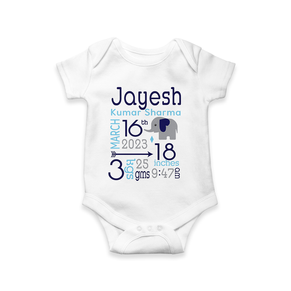 Name and Birth Stats Newborn Onesie: A Special Way to Honor Your Baby Boy's Arrival