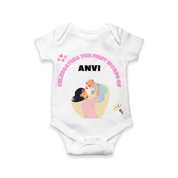 First Words Baby Printed Onesie | Celebrate Your Baby's First Words