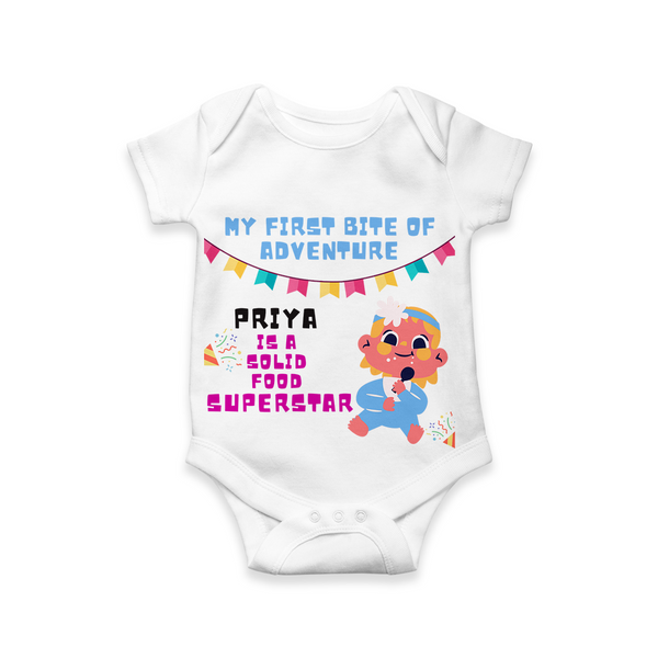 First Solid Food Onesie - A Milestone to Remember