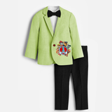 Paw Patrol Themed First Year Knitted Birthday Blazer - PASTEL GREEN - 1 Year Old (Blazer - Chest 23"/Pant Length 17"/Pant Waist 21")