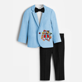 Paw Patrol Themed First Year Knitted Birthday Blazer - SKY BLUE - 1 Year Old (Blazer - Chest 23"/Pant Length 17"/Pant Waist 21")