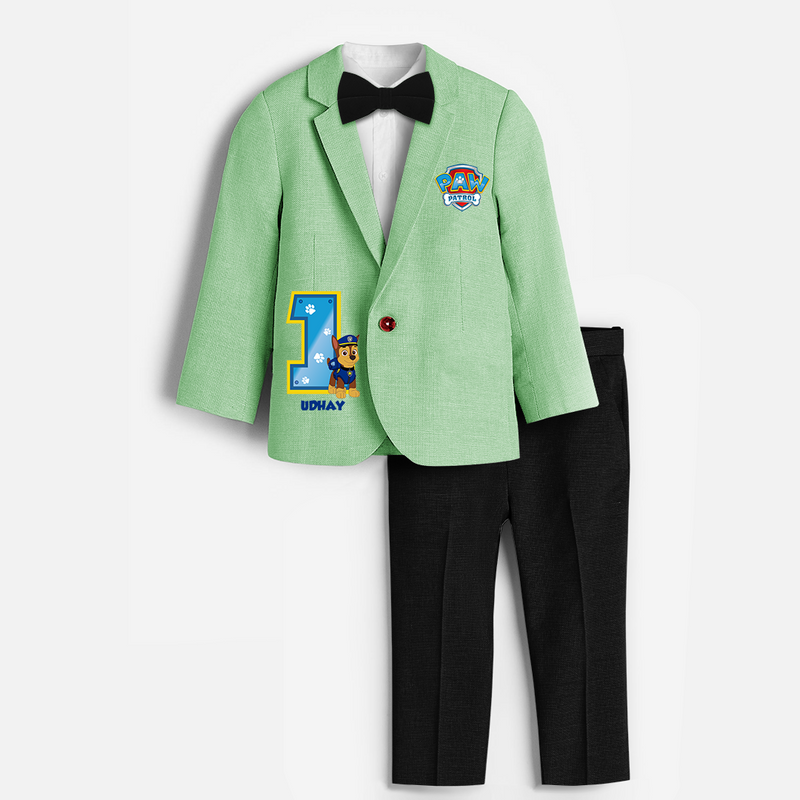 First Year Paw Patrol Birthday Blazer Suit - MINT GREEN - 1 Year Old (Blazer - Chest 23"/Pant Length 17"/Pant Waist 21")