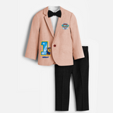 First Year Paw Patrol Birthday Blazer Suit - PEACH - 1 Year Old (Blazer - Chest 23"/Pant Length 17"/Pant Waist 21")