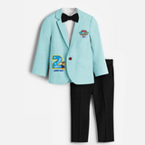 Second Year Paw Patrol Birthday Blazer Suit - ARCTIC BLUE - 1 Year Old (Blazer - Chest 23"/Pant Length 17"/Pant Waist 21")