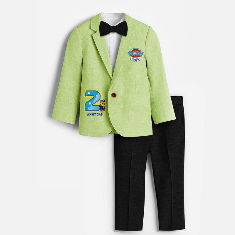 Second Year Paw Patrol Birthday Blazer Suit - PASTEL GREEN - 1 Year Old (Blazer - Chest 23"/Pant Length 17"/Pant Waist 21")