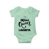 Drama Queen Personalized Romper - MINT GREEN - New Born (Chest 14")