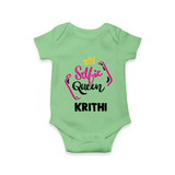 Selfie Queen Personalized Romper - GREEN - New Born (Chest 14")